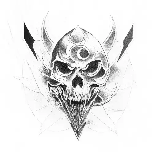 Blade Of Chaos Red And Black