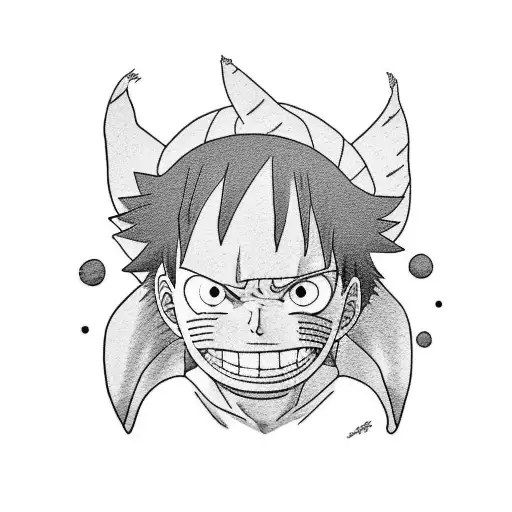 Luffy From One Piece Hugs Naruto And They Laugh