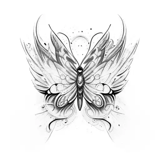 Butterfly With Chaos And Shattered Wing