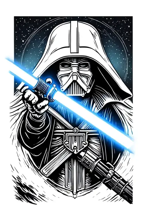 Mixes The Themes Of The Lord Of The Rings With Star Wars Focusing In On The Lightsaber And Narsil