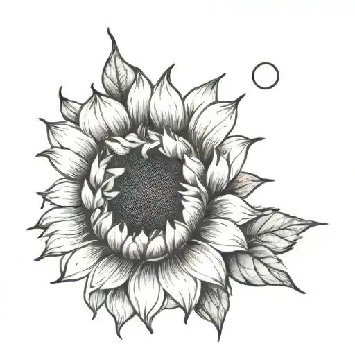 Sunflower With Grammar Semicolon Below Separate From Sunflower