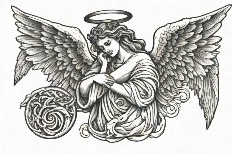 Angel Number 444 With An Angel