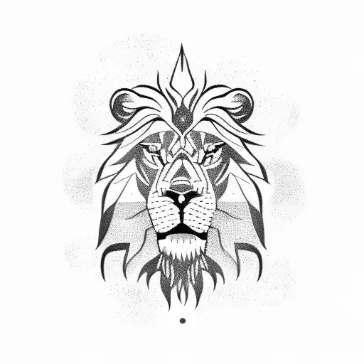 A Lion Roaring In Front Of A World Map