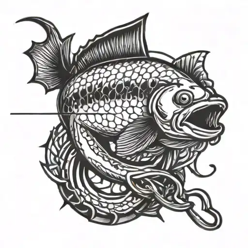 Fishing Hook With Line