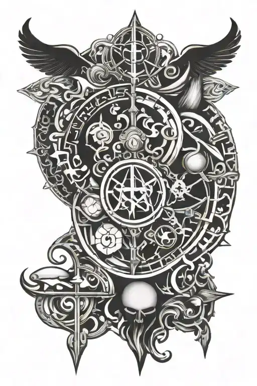 Original Symbol Representing Balance Or Good And Evil