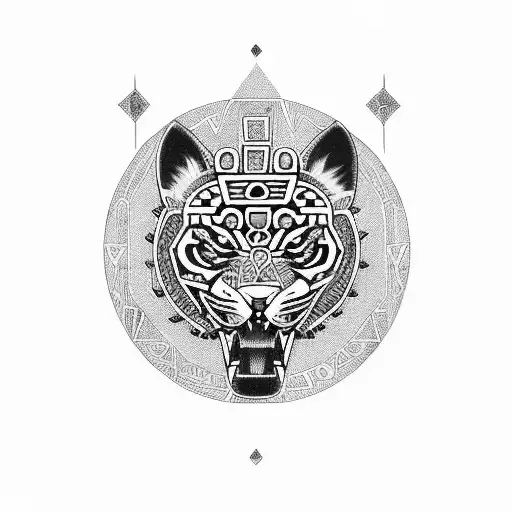 Aztec Women Jaguar Worrior Traditional