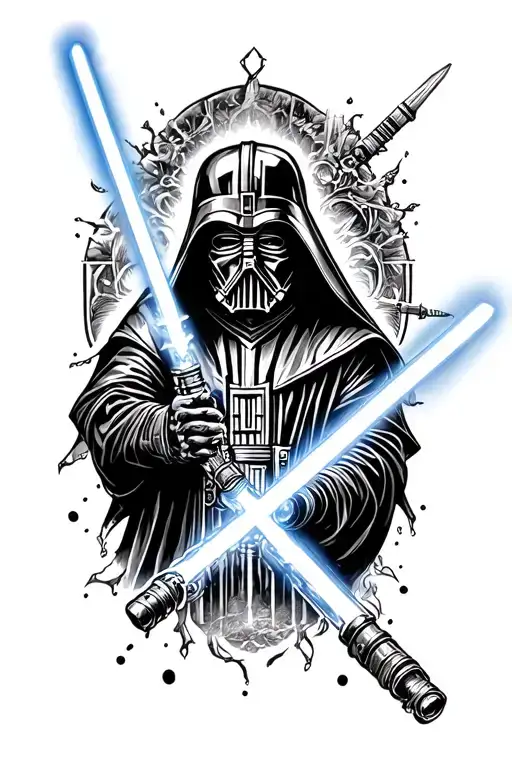 Mixes The Themes Of The Lord Of The Rings With Star Wars Focusing In On The Lightsaber And Narsil