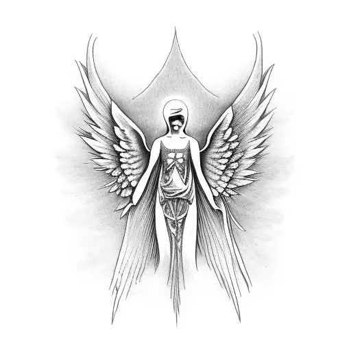 Angel In Cloulds That Is Scary