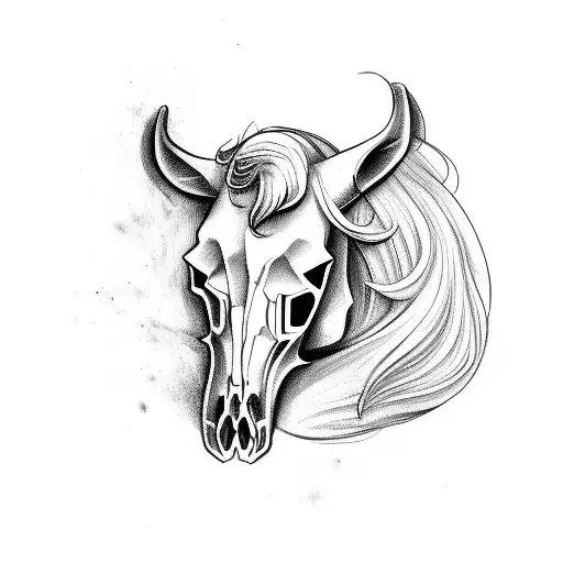 Horse Skull With Ears