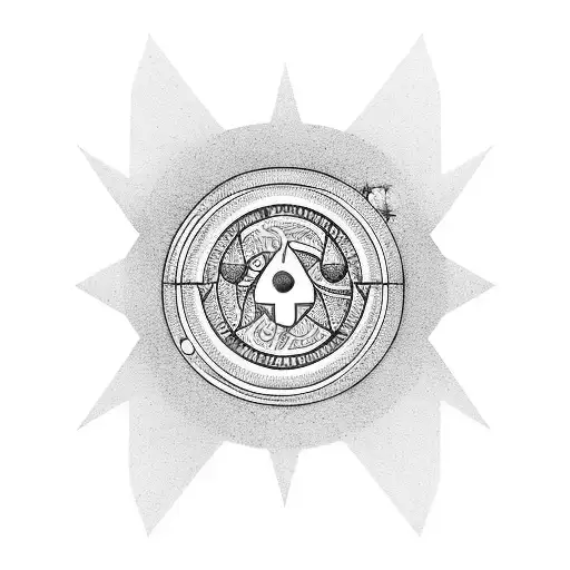 Moon Rocket Stars Circles