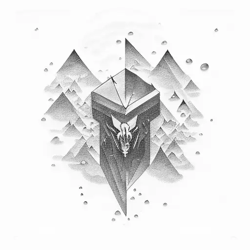 Dark Angles In Rain Clouds