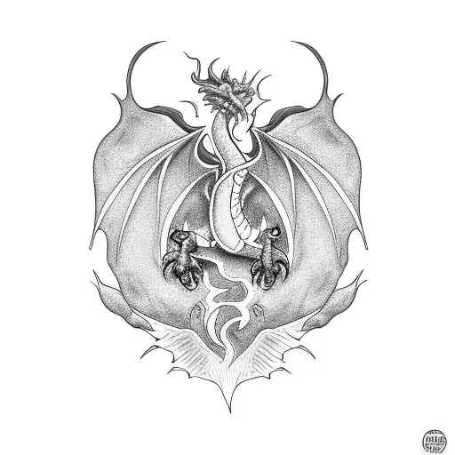 Dragon Woman Flowers