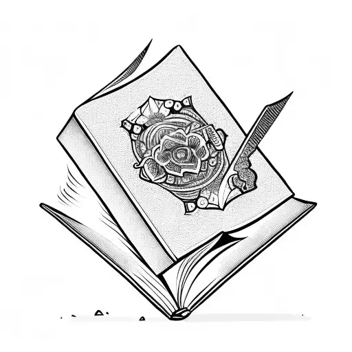 An Open Book With A Motivational Quotes