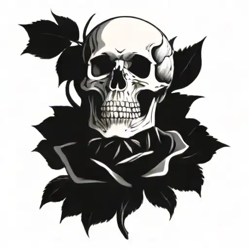 Skull And Roses Growing
