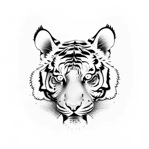 Tiger Jumping On The Hip