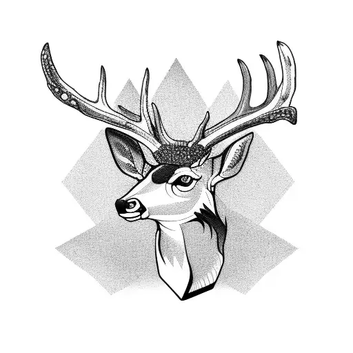 A Demonic Deer With Intricate Finger