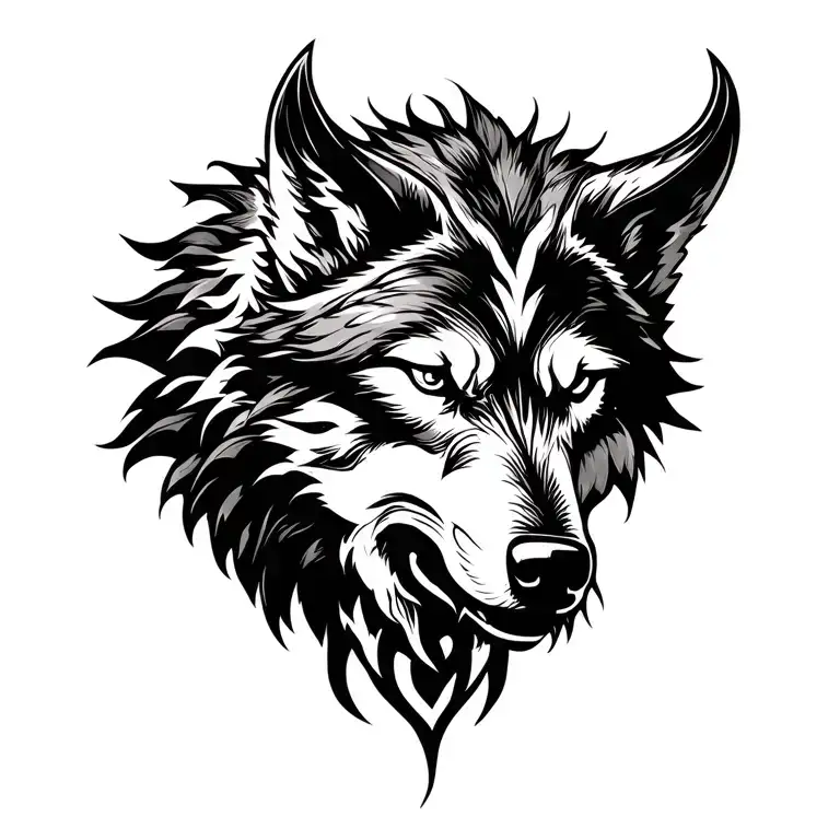 Viking Wolf Tribal