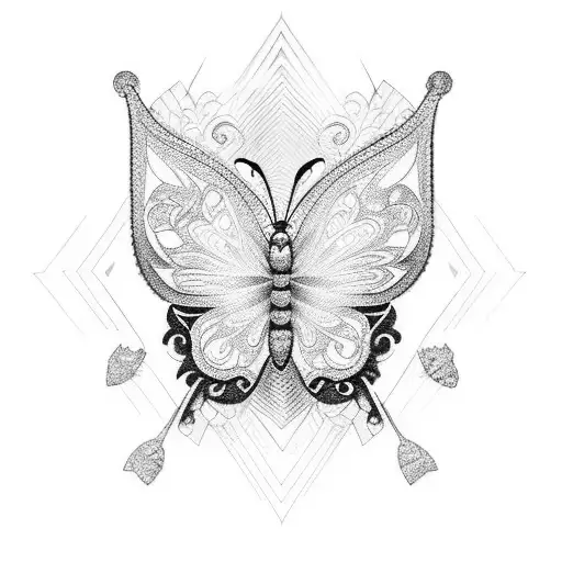 Diamond And Butterfly