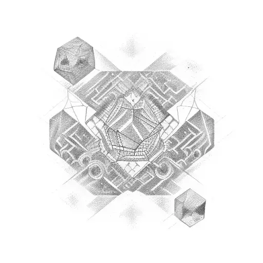 Chemical Compounds Forming A Psychedelic Pattern