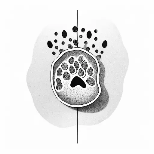 Paw Print Growing Into Plant