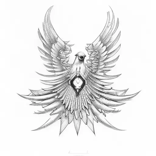 A Steampunk-inspired Bird With Intricate Mechanical Wings