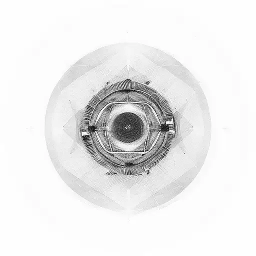 Non-concentric Non-continuous Black Circle That Gives The Feeling Of Being Overwhelmed