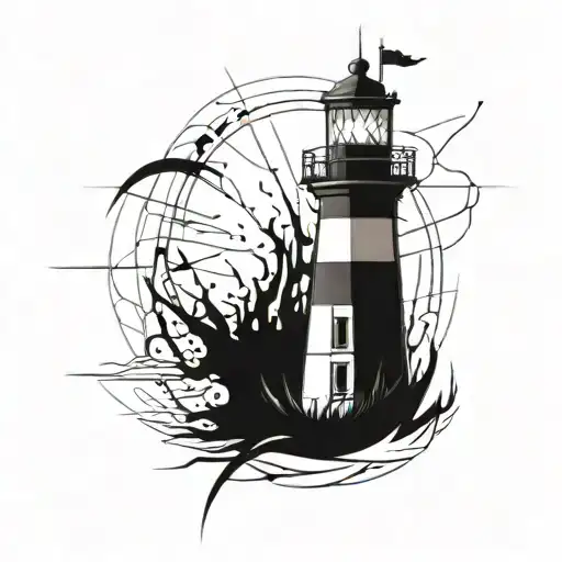 Dark Spiked Chaos Lighthouse Simple