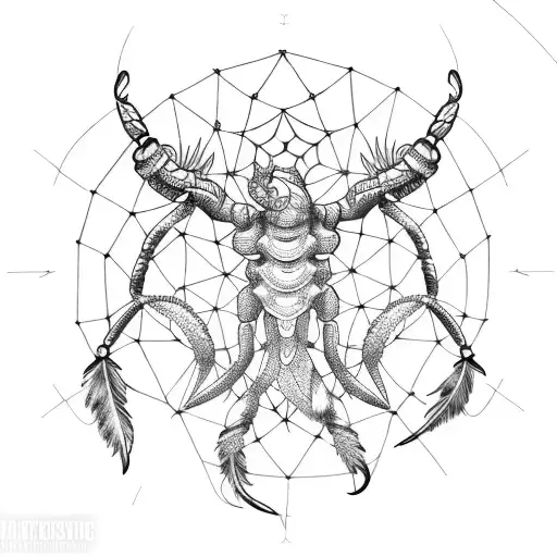 The Zodiac Sign Scorpio Should Be In The Center Of The Dream Catcher