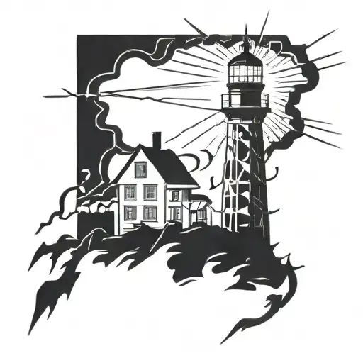 Dark Spiked Chaos Lighthouse Simple