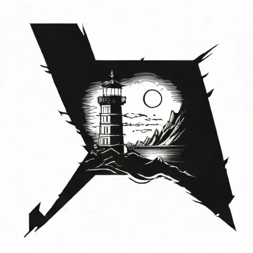 Dark Spiked Chaos Lighthouse Simple