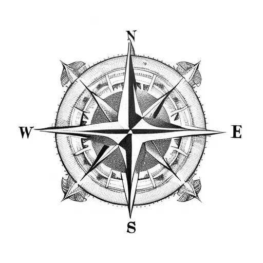 A Compass With The Word 'Wanderlust'