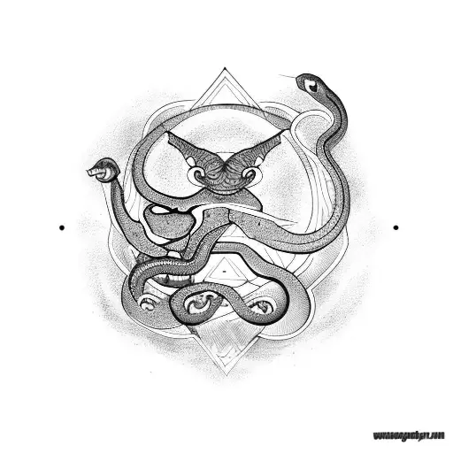 Snake With An Eclipse