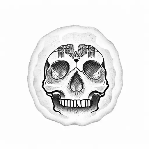 Mexicano Skull With Money