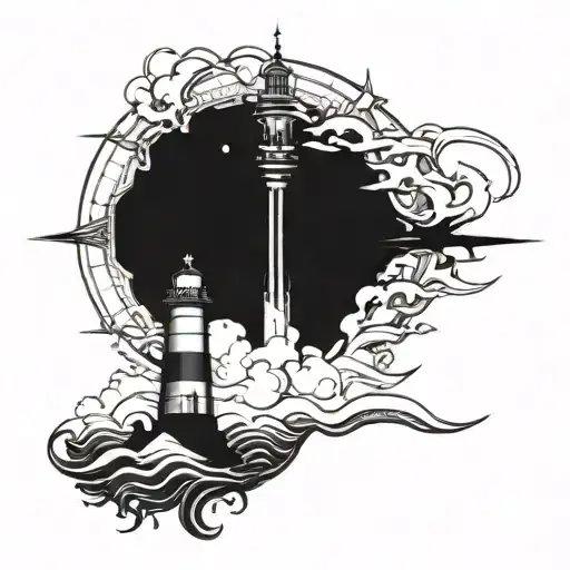 Dark Spiked Chaos Lighthouse Simple