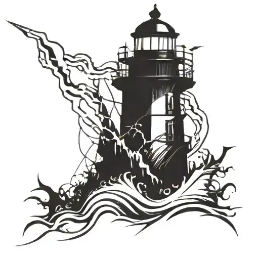 Dark Spiked Chaos Lighthouse Simple