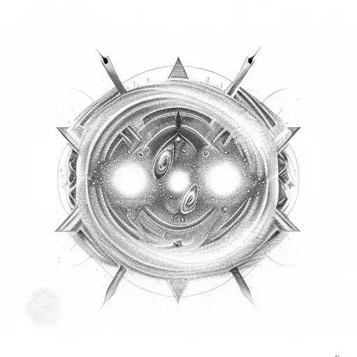 Binary Galaxy With 1 And 0