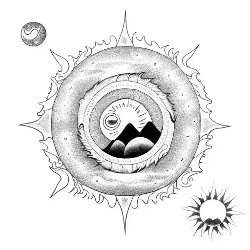 Moon And Sun Ocean Theme