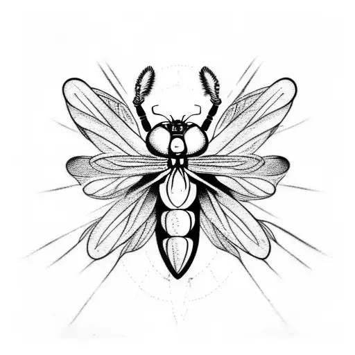 Crucified Fly Gothic Style