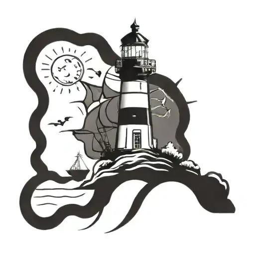 Dark Spiked Chaos Lighthouse Simple