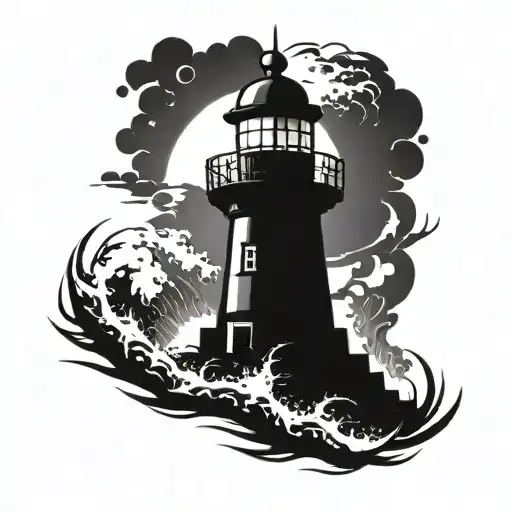 Dark Spiked Chaos Lighthouse Simple