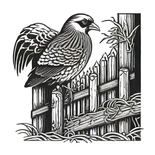 Partridge Destroying Border Fence Different