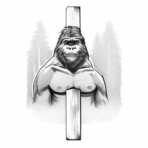 Bigfoot Crucifixion