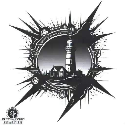 Dark Spiked Chaos Lighthouse Simple