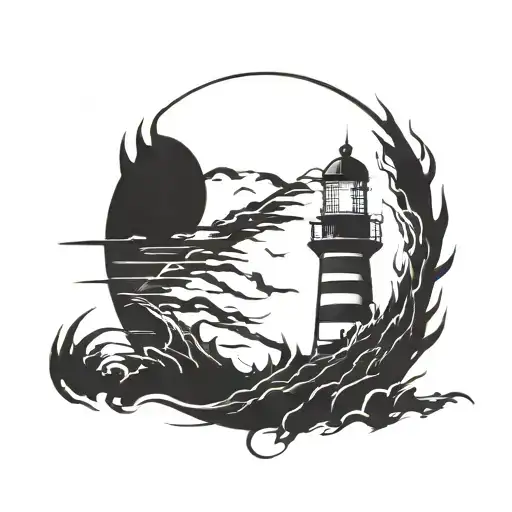 Dark Spiked Chaos Lighthouse Simple