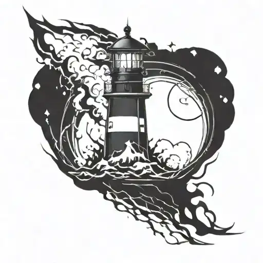 Dark Spiked Chaos Lighthouse Simple