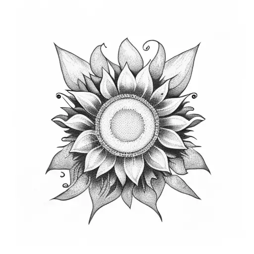 Name With Sunflower And A Heart