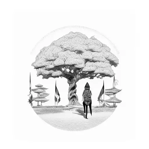 Shakamaru Under A Tree