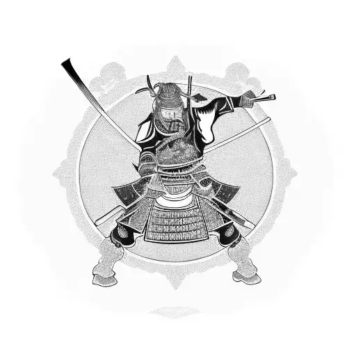 Samurai With Mushrooms