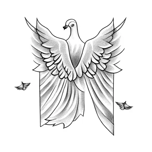 Dove With Angel