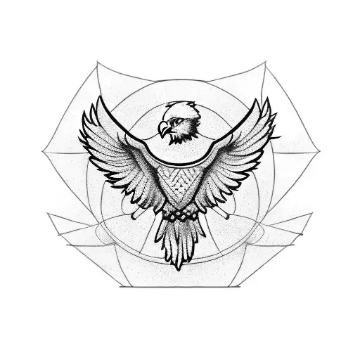 Eagle And Basketball